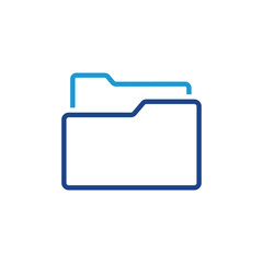 Poster - Folder icon, folder sign vector