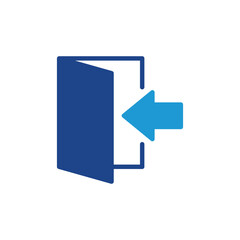 Poster - Enter icon, login icon vector