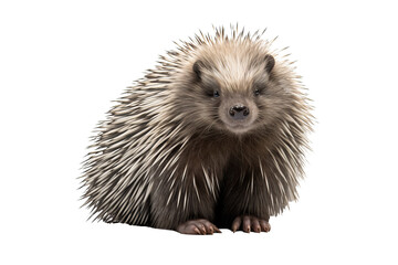 Wall Mural - echidna in png format with transparent background for wildlife and nature-themed projects