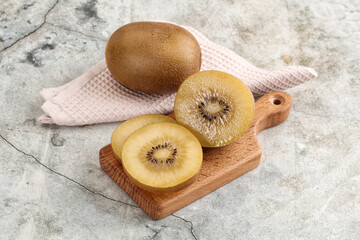 Canvas Print - Tasty sweet yellow Kiwi fruit