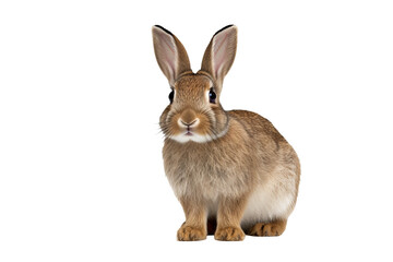 Wall Mural - high-resolution rabbit png isolated on transparent background for creative design projects and anima