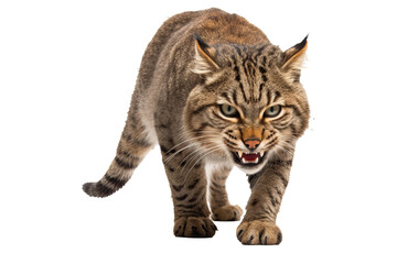 Wall Mural - realistic high-resolution tabby cat isolated on transparent background for creative design projects 