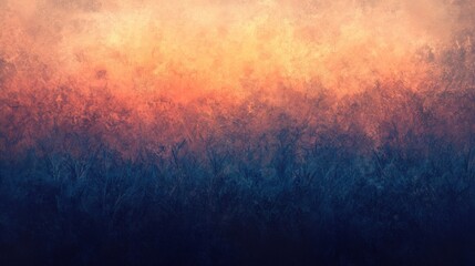 Abstract textured background with a gradient of blue, orange, and red.