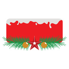 Sticker - cristmas banner