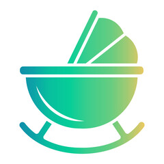 Sticker - stroller Gradient icon