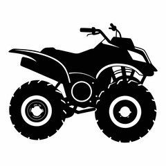 Sticker - Quad bike Black silhouette