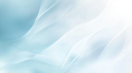 Poster - Elegant bright background with smooth white and blue gradients, softly blurred for a luxurious, calming ambiance