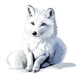 © Ladyana - vector graphic of an arctic fox