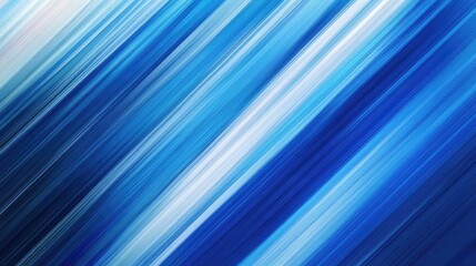 Poster - Intersecting diagonal stripes in various shades of blue, creating a dynamic and refreshing abstract background.