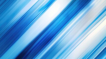 Poster - Intersecting diagonal stripes in various shades of blue, creating a dynamic and refreshing abstract background.
