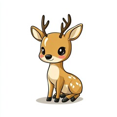 Wall Mural - vector graphic of a cute deer