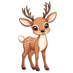 Wall Mural - vector graphic of a cute deer