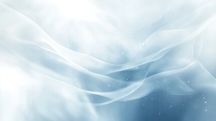 Poster - Light white and blue luxury background with a soft, blurred texture, creating a bright and airy visual appeal.