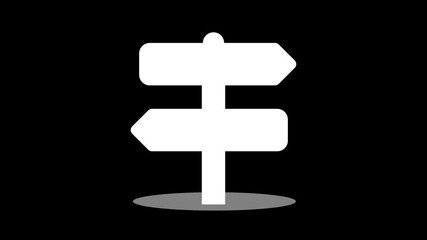 Poster - Opposite direction animation with smooth directional shifts and elegant transitions for visually striking digital content