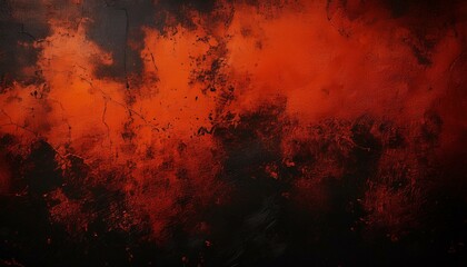 Wall Mural - Grunge red black orange texture