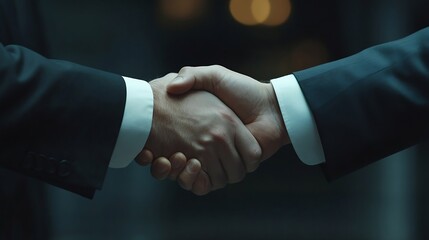 businessman shaking hands indicating agreement business business contract agreement success and cooperation Showing friendship with colleagues offer agreement official legal joint vent : Generative AI