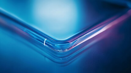 Poster - robotic screen protector film or glass cover in manufacture phone factory : Generative AI