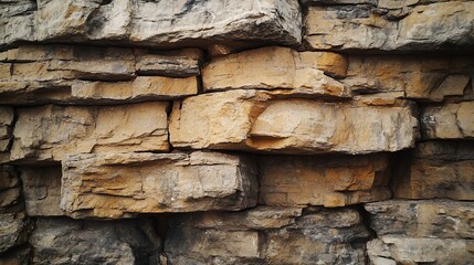 Poster - Brown cliff rock formations Textures and patterns backgrounds : Generative AI