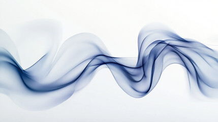 blue blend wave lines and technology background. Digital colorful gradient particle line wave animation on white background