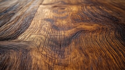 Poster - Brown Old Wooden Texture Surface Table Or Floor Board Background Plank : Generative AI