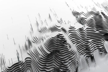 Poster - A city skyline is shown in black