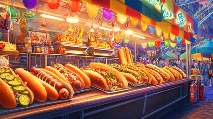 Canvas Print - hot dog