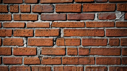 Canvas Print - Cracked_and_Damaged_Brick_Wall