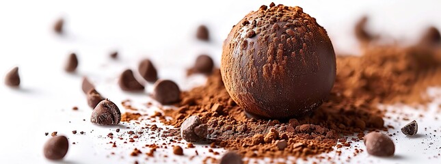 Poster - Chocolate Truffle with Cocoa Powder