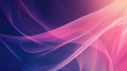 Wall Mural - A beautiful abstract background with soft, flowing lines in shades of pink and purple.