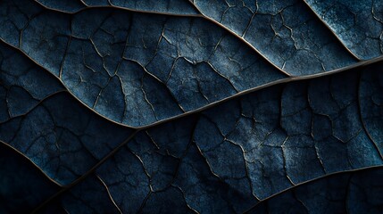 Poster - leaf texture pattern leaf background with veins and cells  macro photography : Generative AI