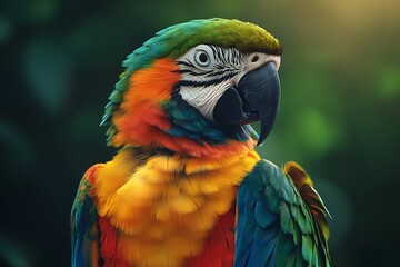 Poster - blue and gold macaw