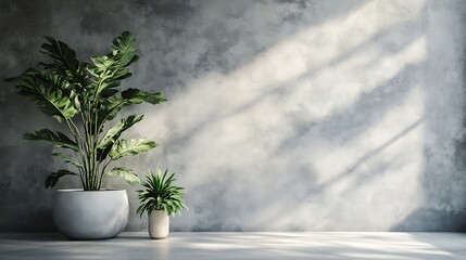 Poster - White cement wall in retro concept Old concrete background for wallpaper or graphic design Blank plaster texture in vintage style Modern house interiors that feel calm and simple : Generative AI