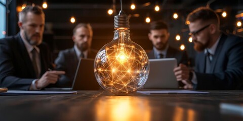A highresolution image of a manager and developers in a creative workspace, designing the ideal product together