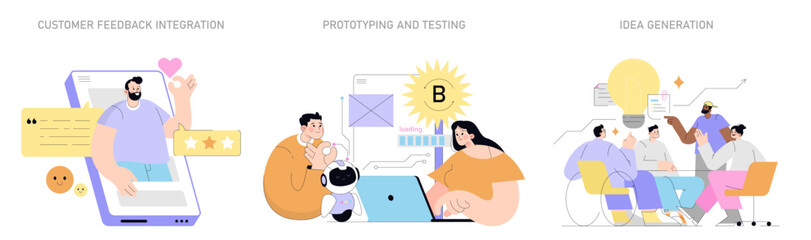 Poster - Innovation. Flat Vector Illustration