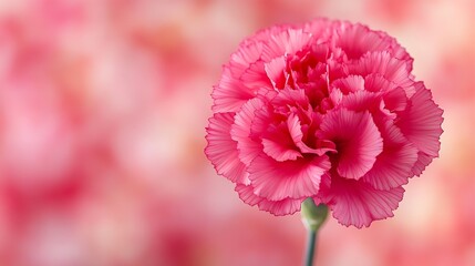 Fototapete - Pink garden carnation flower Dianthus caryophylla Beautiful shot of carnation red dianthus flower stock images : Generative AI