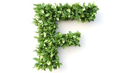 Hyper-Realistic Green Topiary Letter 