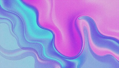 3D purple hologram background  with shiny, grainy, noise effect. abstract purple and blue fluid shapes against a light background