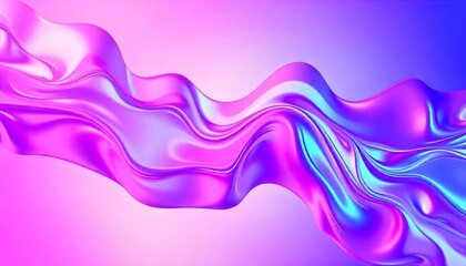 Poster - holographic abstract background. hologram background. pearlescent gradient. iridescent texture, liqu
