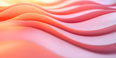 
Abstract 3d pink soft fabric smooth curve shape decorate textile background.
