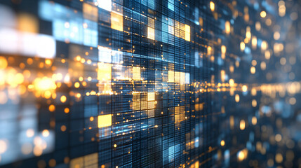 Poster - Abstract structures of illuminated cubes
