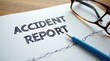 © vitanovski - Accident report form with pen and glasses on desk surface