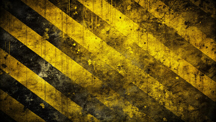 grunge hazard stripes background with textured design