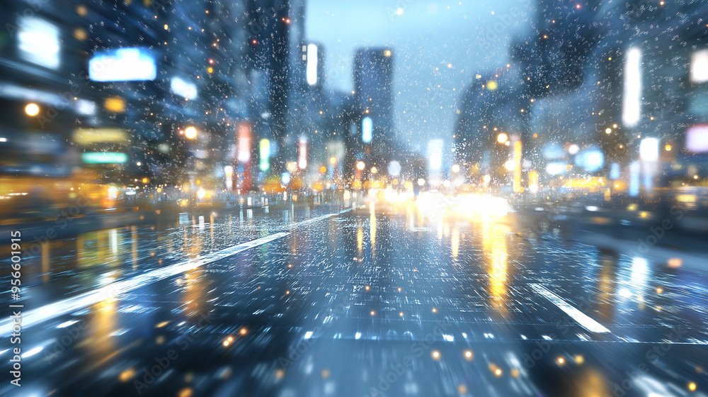 Cyberpunk streets illustration, futuristic city, dystopic artwork at ...