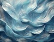 © Олена Люлько - impressionist drawing of wavy blue texture with glare