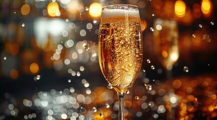 Sparkling Champagne Toast.