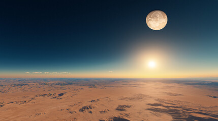 Poster - Illustration of a planet surface