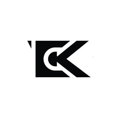 Wall Mural - Creative Letter CK Logo Design 