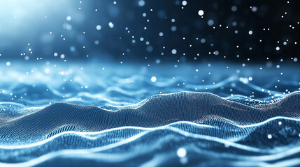 Poster - tech waves background