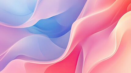 Poster - A minimalist abstract background featuring soft pastel gradients blending seamlessly across the image.