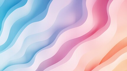 Poster - A minimalist abstract background featuring soft pastel gradients blending seamlessly across the image.